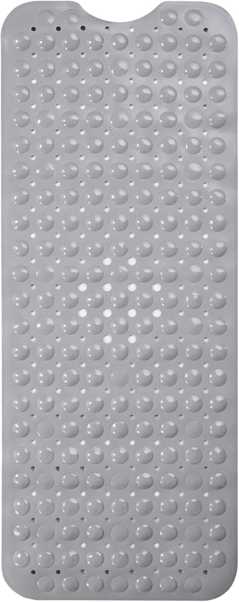 Non-Slip Bath Mat and Shower Mat 40X16 Extra Long, Gray