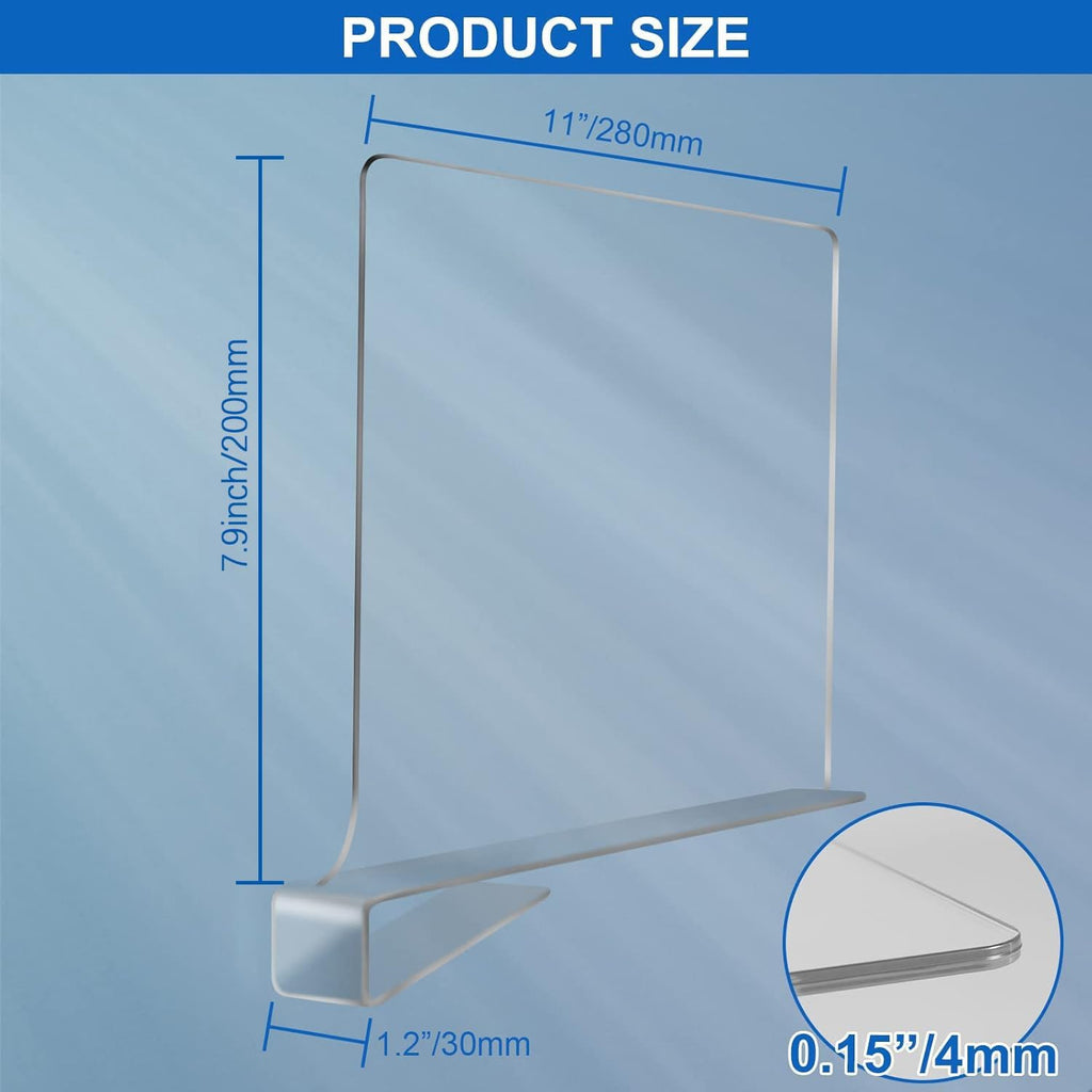 Acrylic Shelf Dividers for Closet Organization 6PCS Closet Shelf Divider Closet Dividers for Shelves Shelf Organizer for Closet Shelf Organizer for Wood Closet Separator Clear